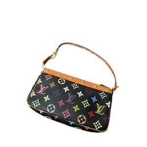 Vintage 2007 multi colored pochette in black